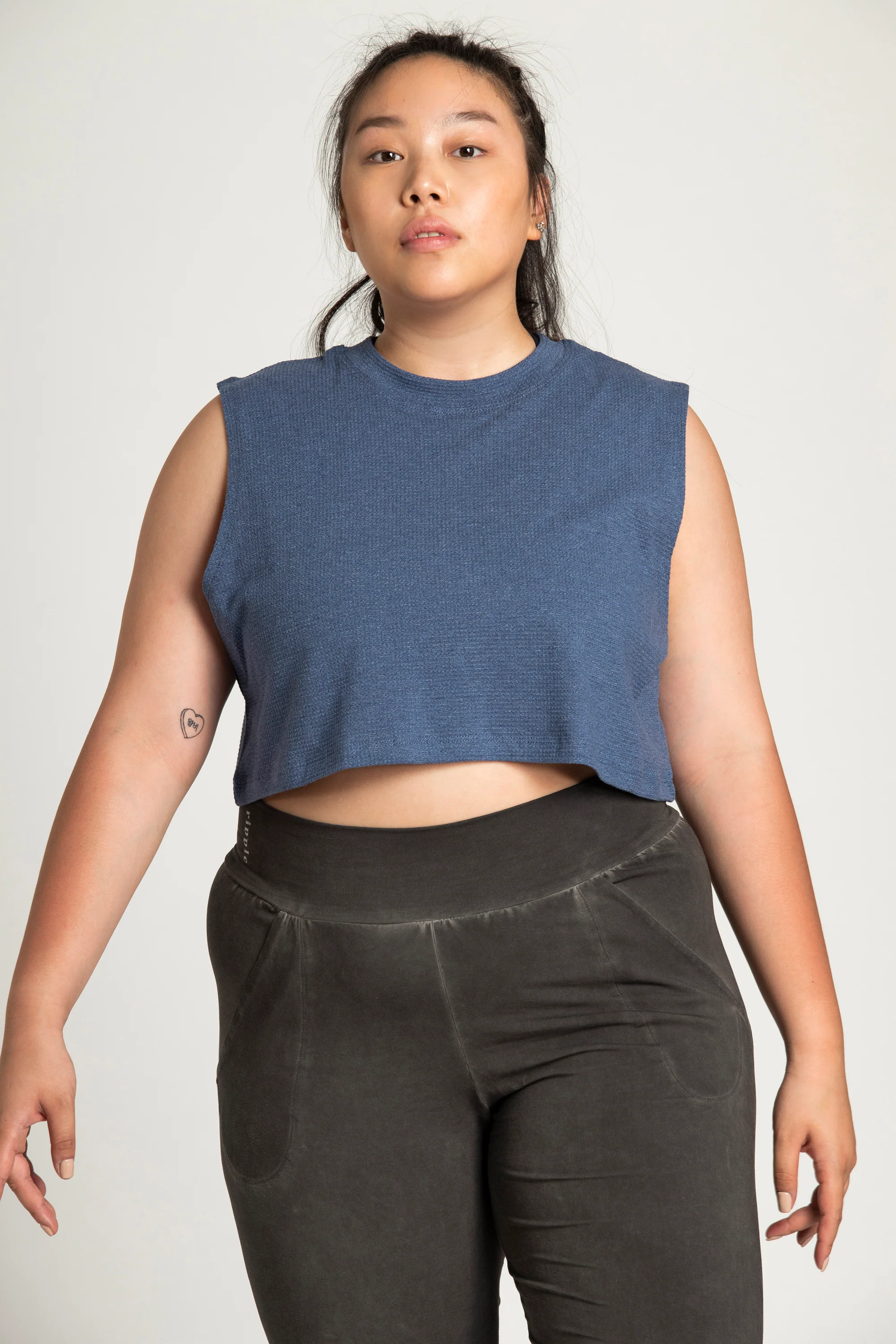 High Neck Crop Box Top - Image 4
