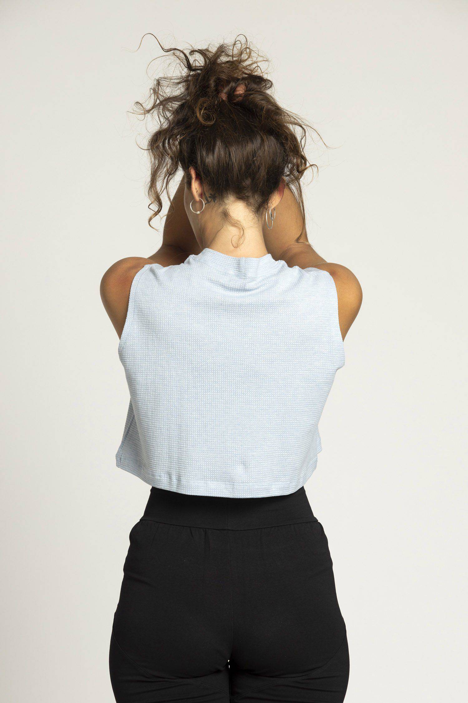 High Neck Crop Box Top - Image 3