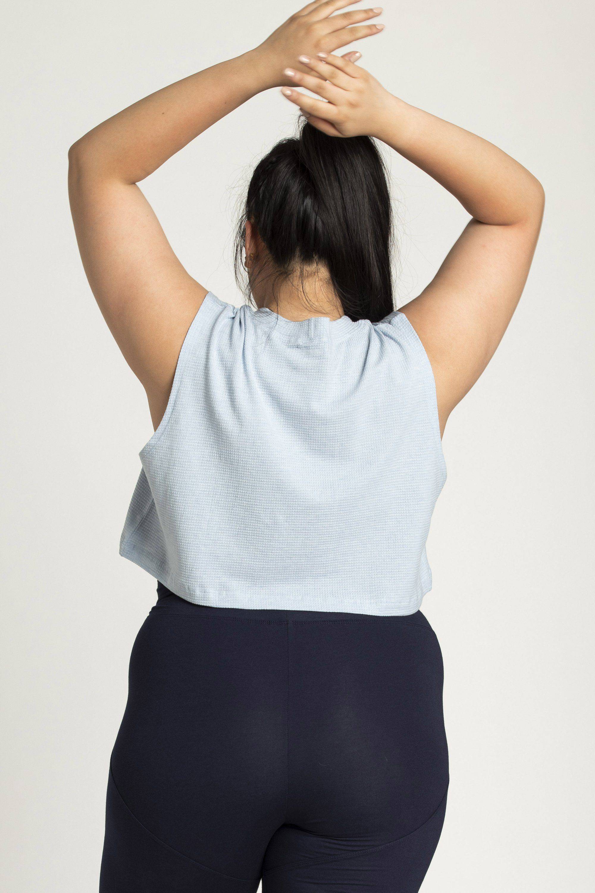 High Neck Crop Box Top - Image 5