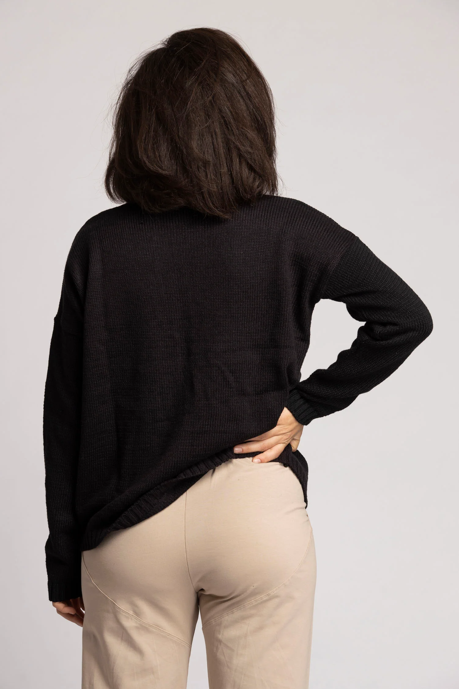 Knitted Braided Box Sweater - Image 4