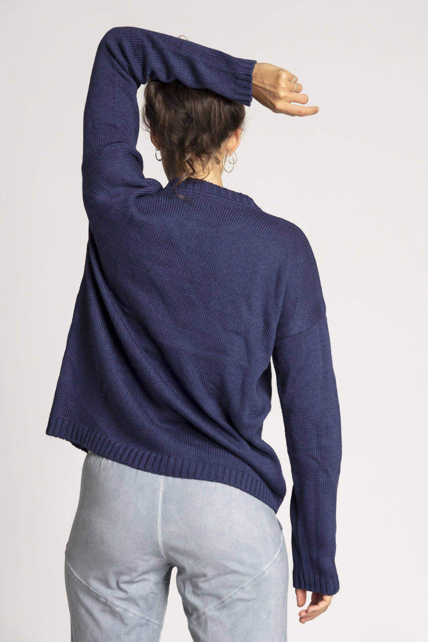 Knitted Braided Box Sweater - Image 4