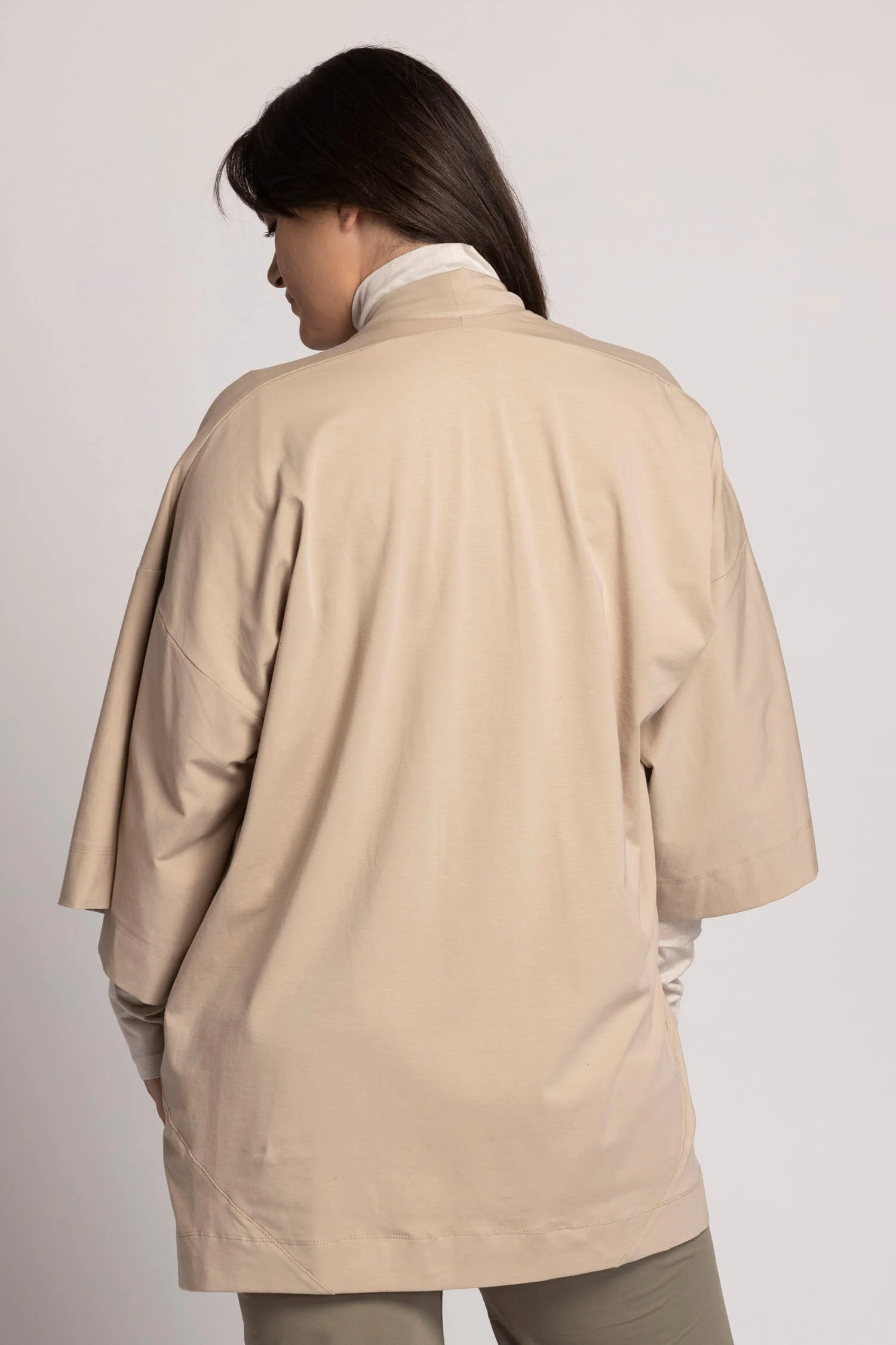 Organic Cotton Lounge Kimono Cardigan - Image 6
