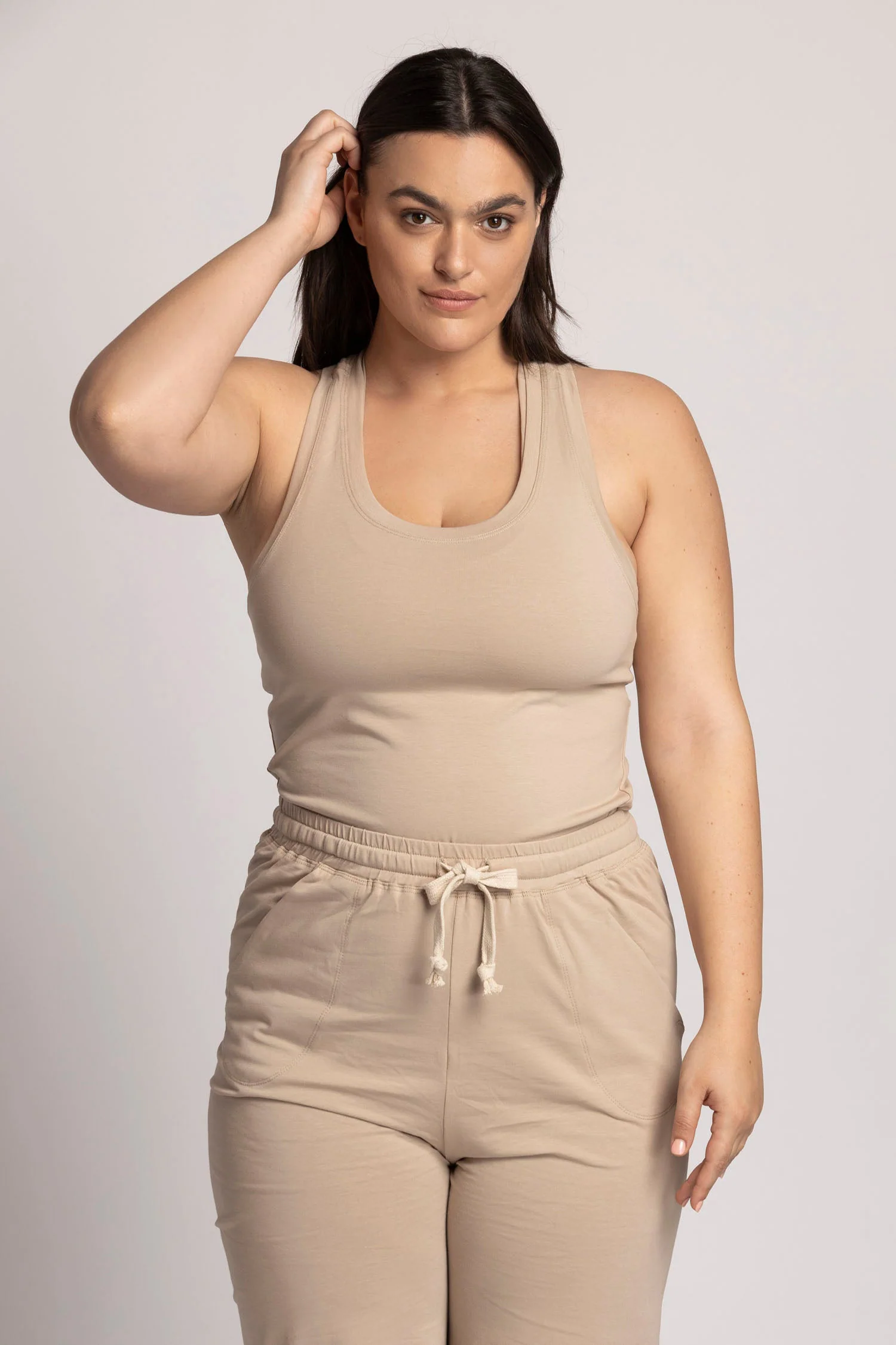 Organic Cotton Racer Tank Top - Image 3