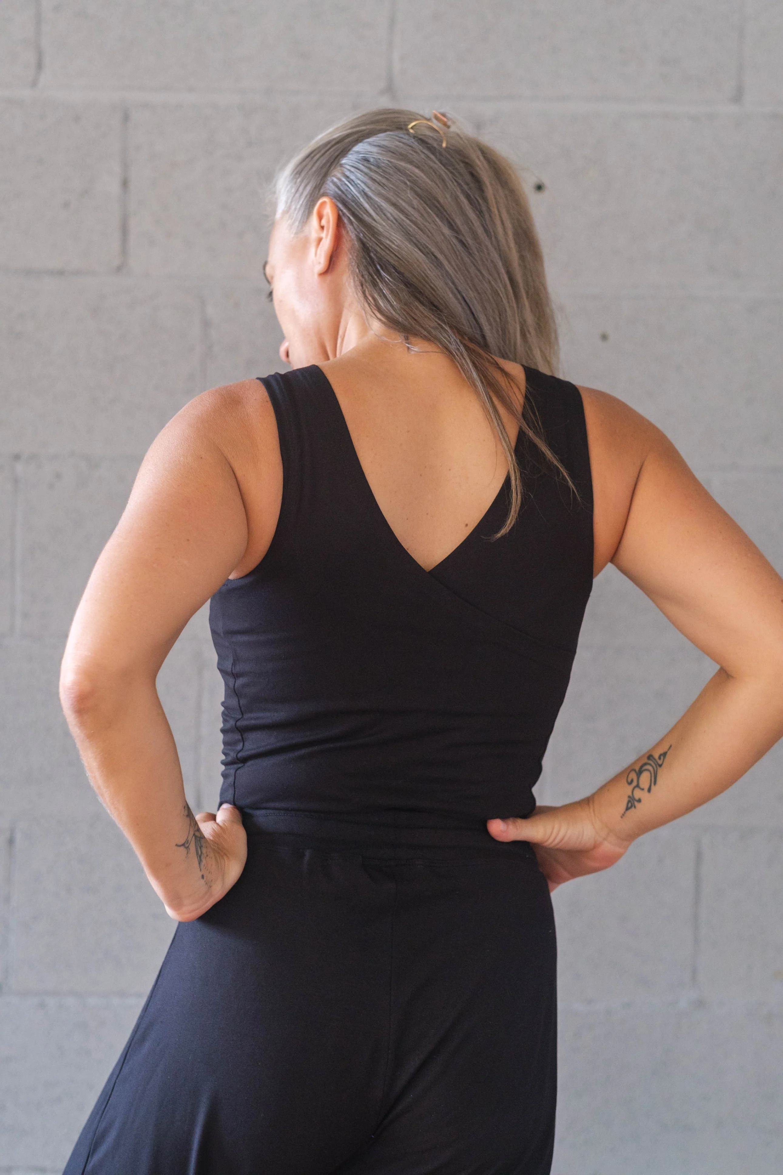 Soft Modal V Back Tank Top - Image 5