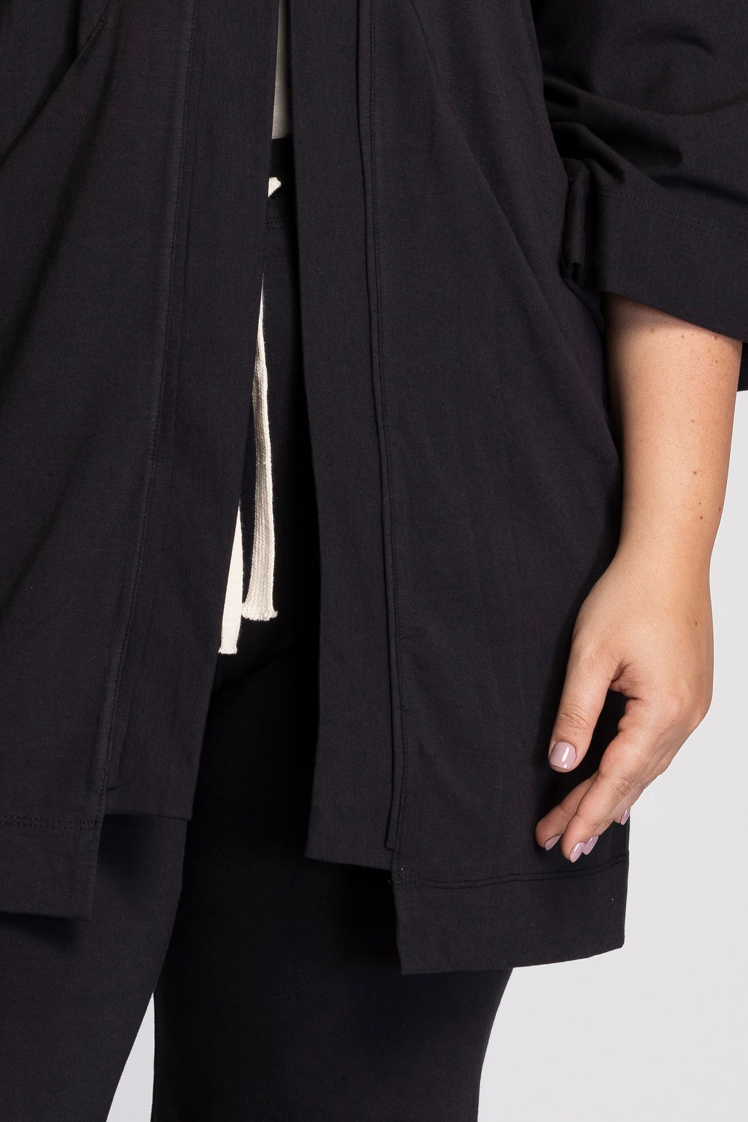 Soft Modal Lounge Kimono Cardigan - Image 5