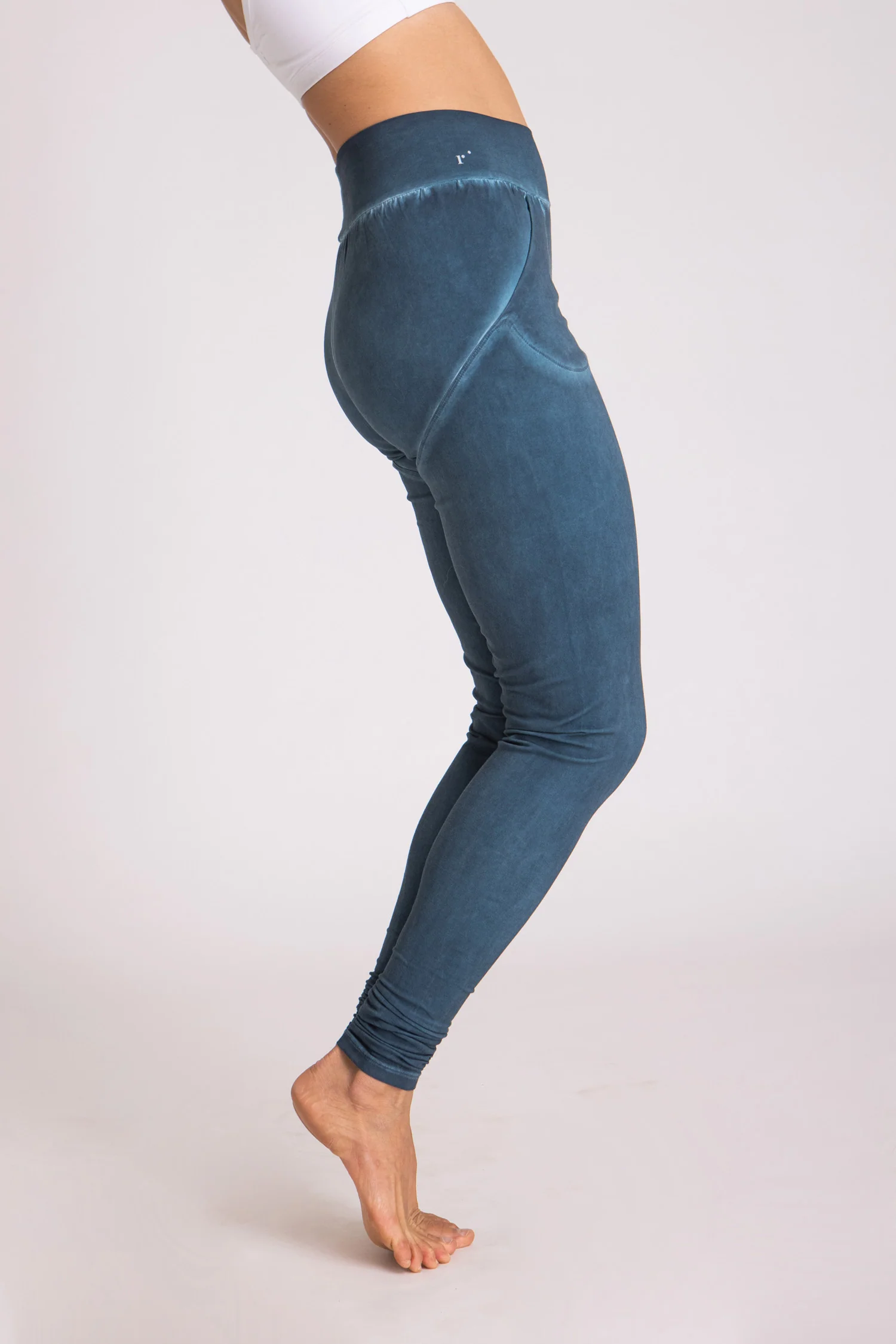 Stonewash Extra Long Slouchy Pants - Image 3