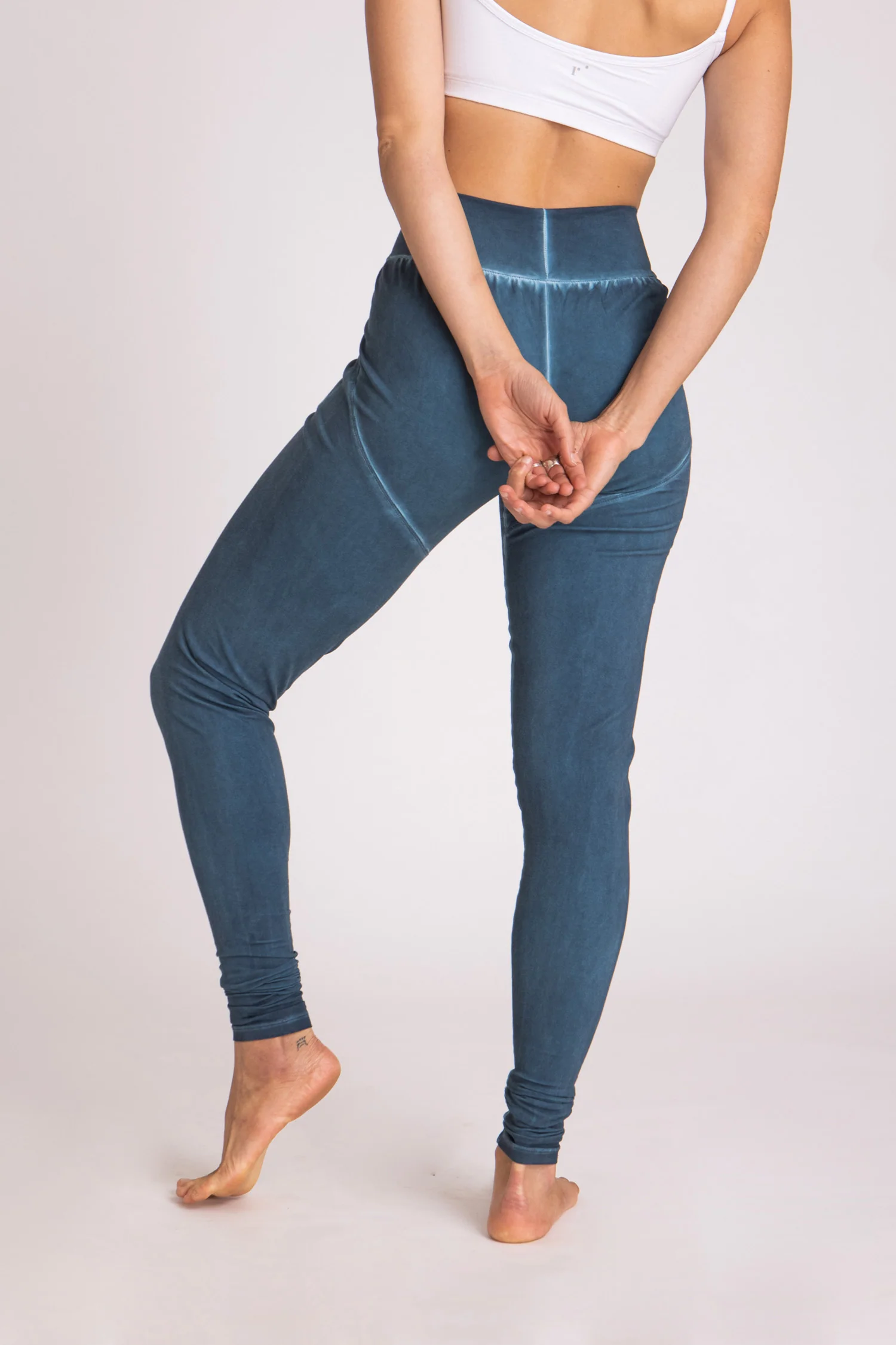 Stonewash Extra Long Slouchy Pants - Image 4