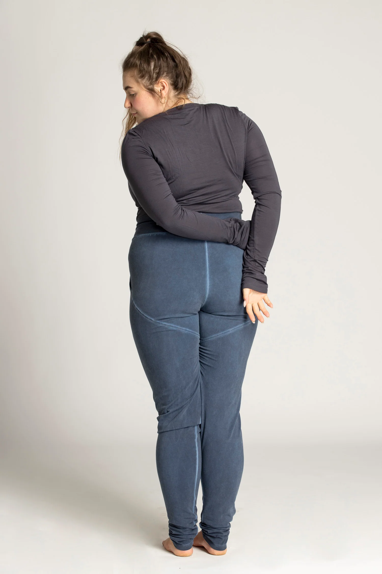 Stonewash Extra Long Slouchy Pants - Image 5