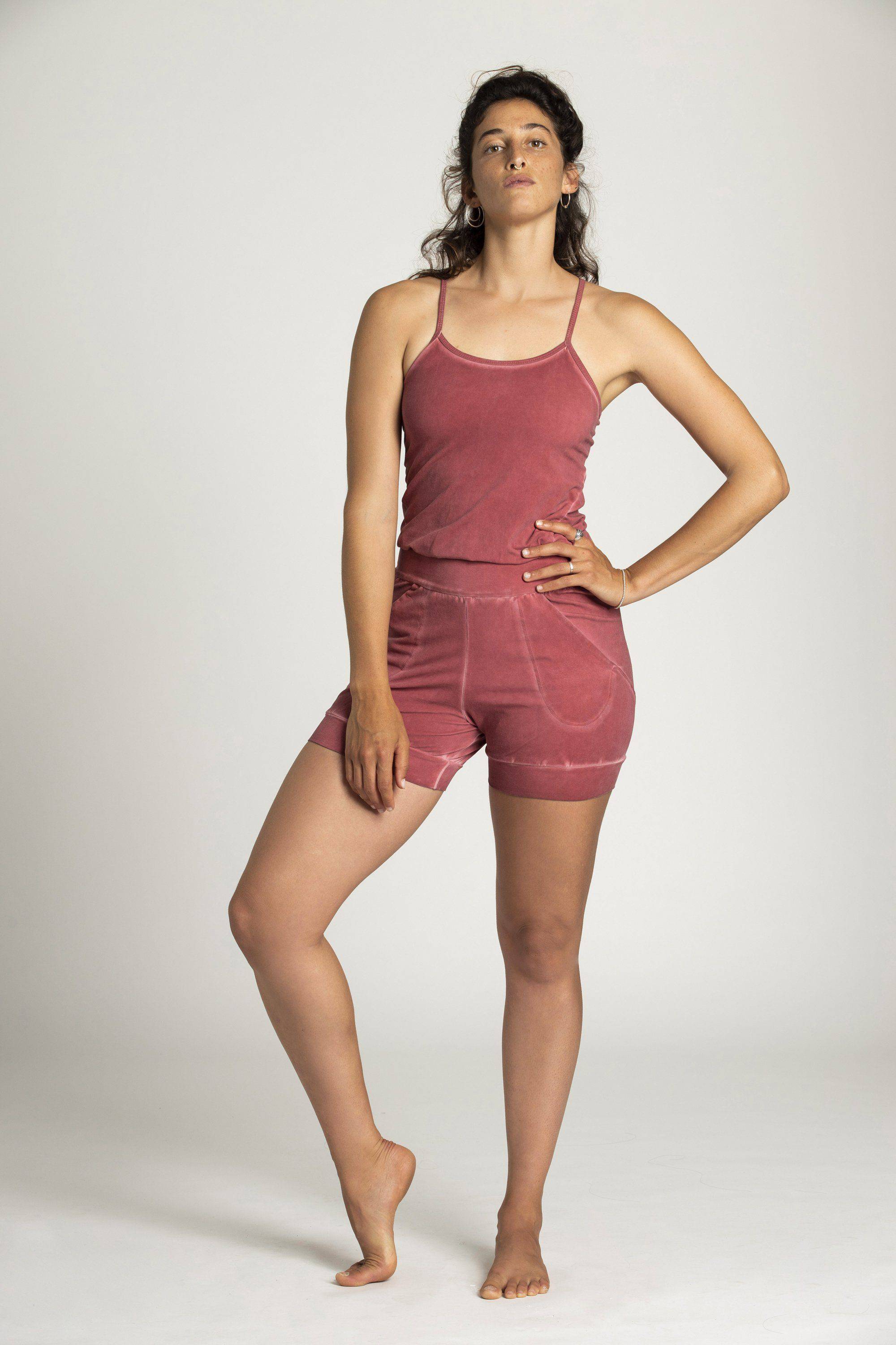 Stonewash Short Yoga Jumpsuit - Image 4