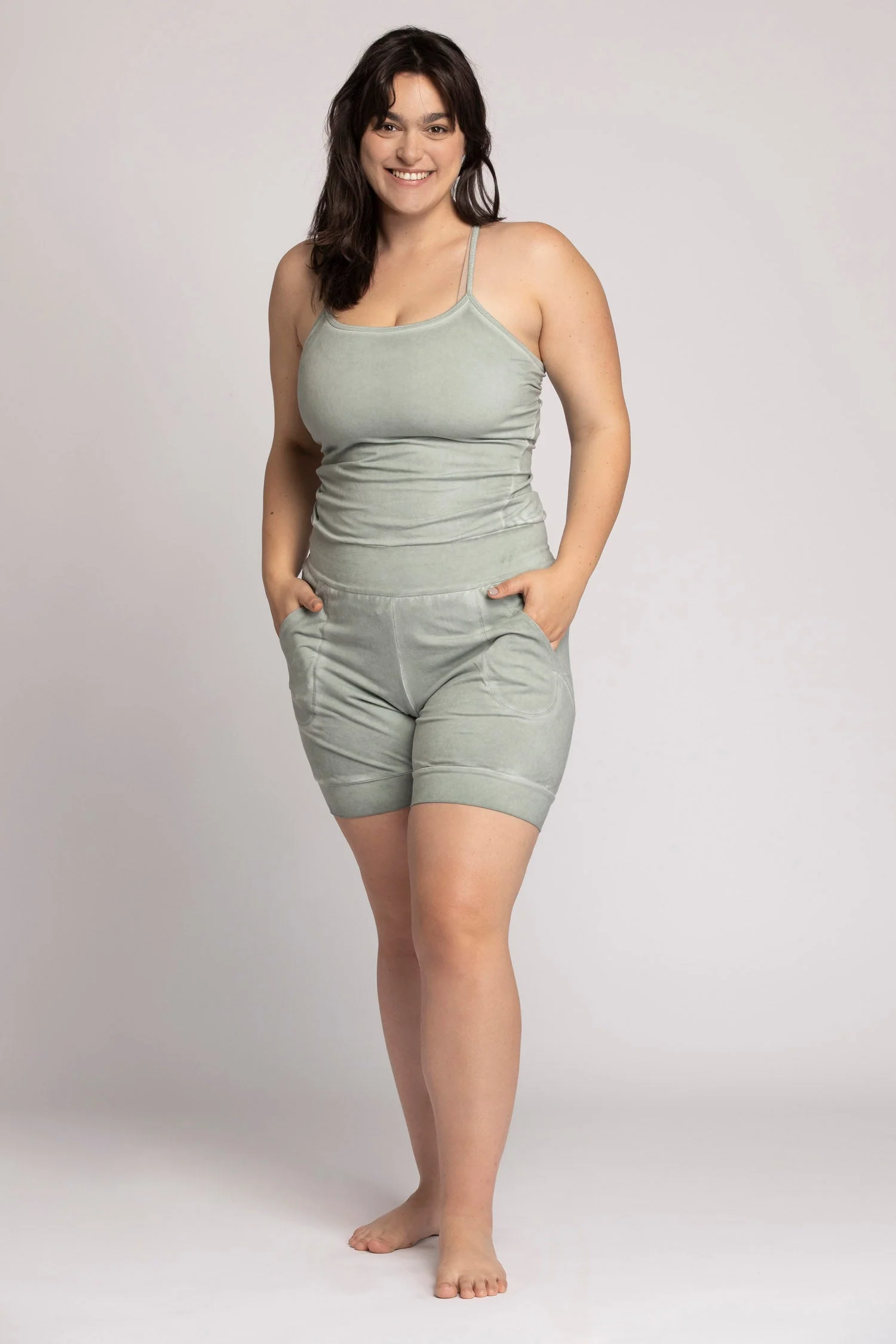 Stonewash Short Yoga Jumpsuit - Image 5