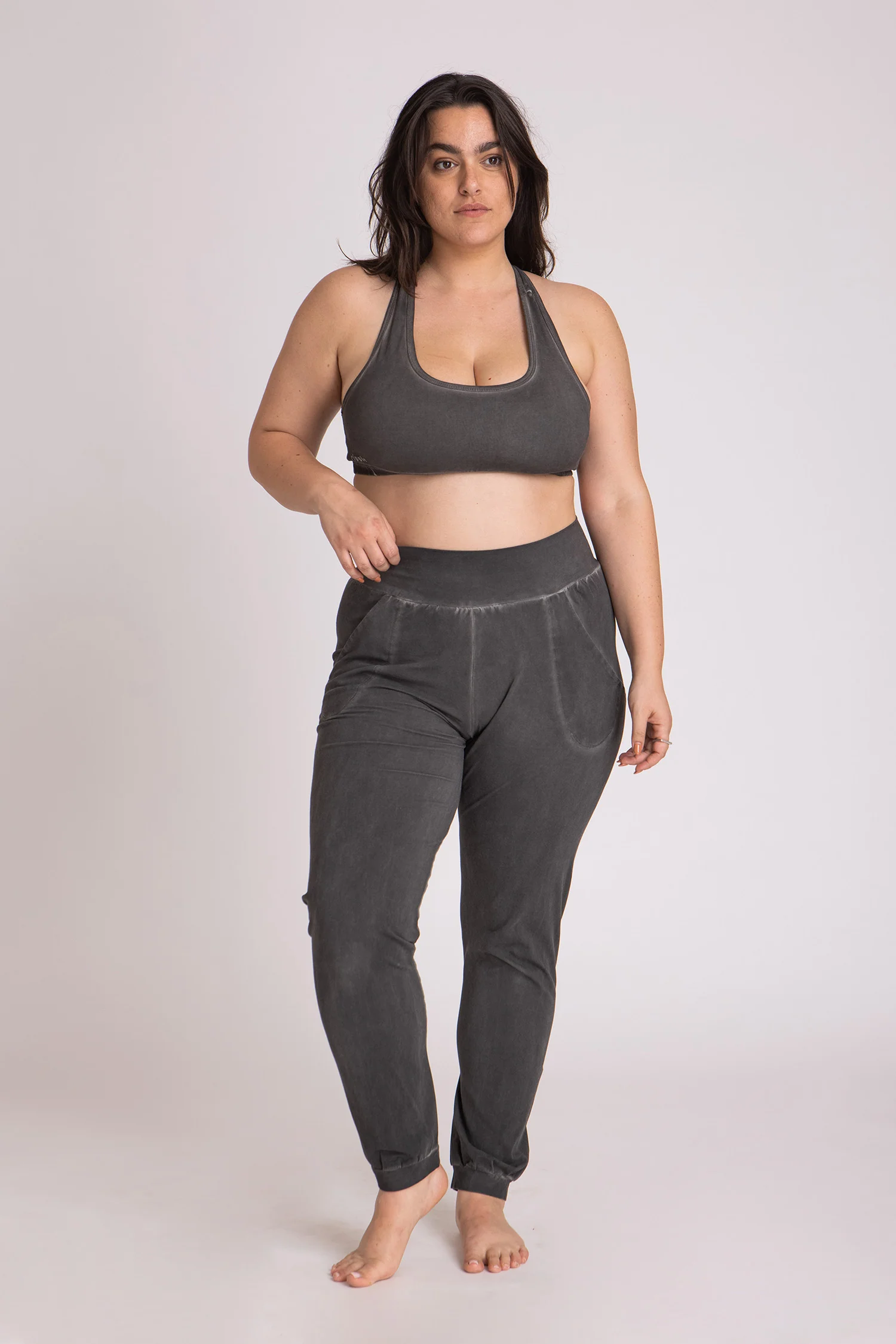 Stonewash Unisex Slouchy Yoga Pants - Image 4